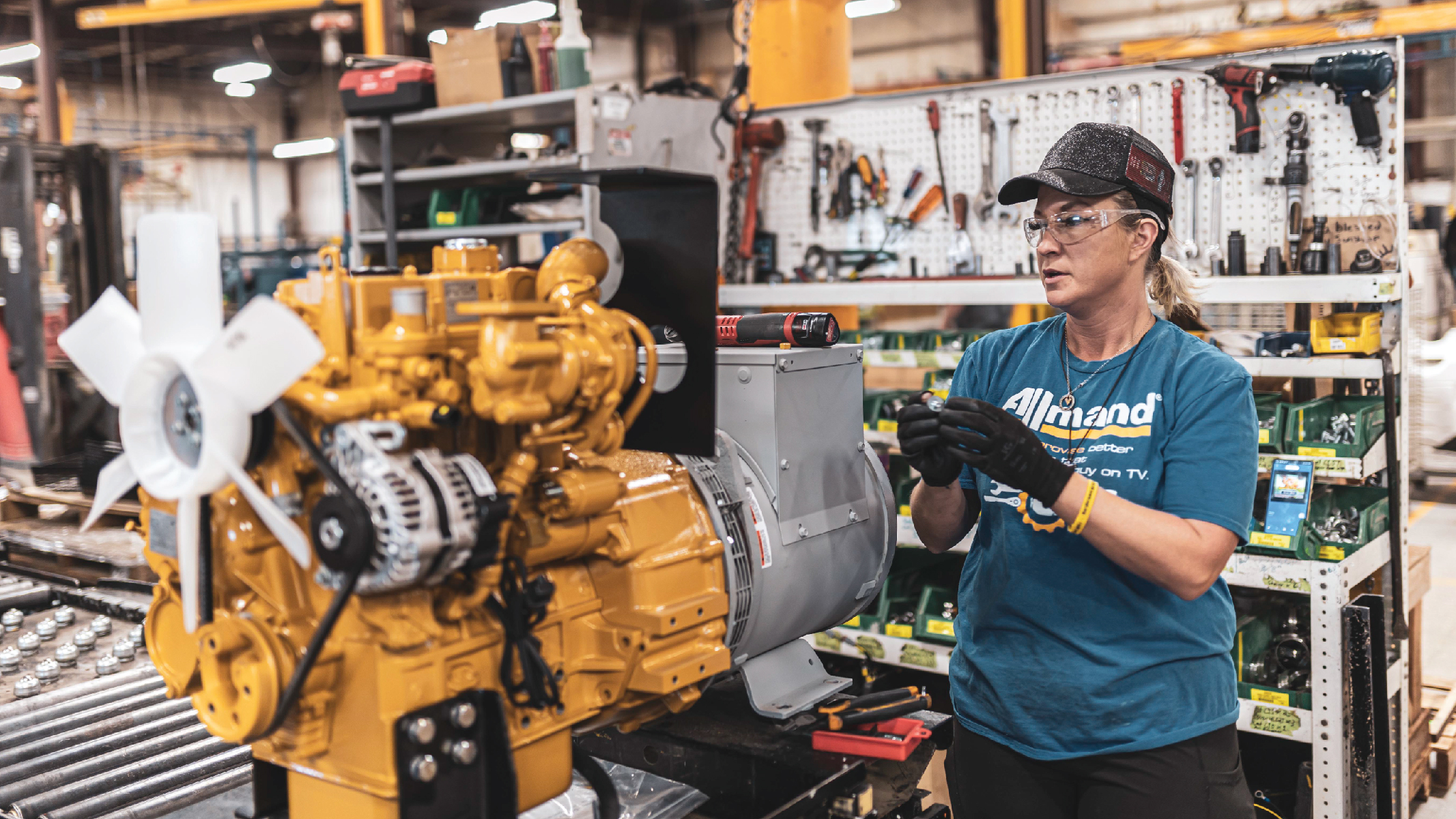 Allmand factory worker second