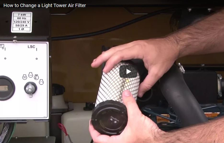 How to Replace an Air Filter on a Light Tower