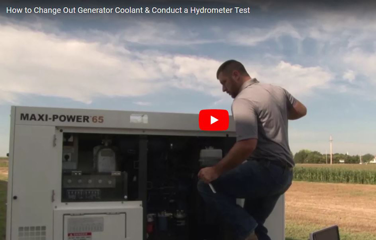 How to Change Out Coolant & Conduct a Hydrometer Test on a Generator